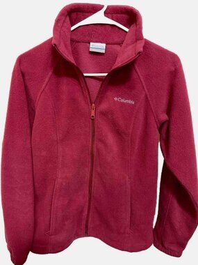 Columbia Women's Full Zip Red Fleece Jacket XL